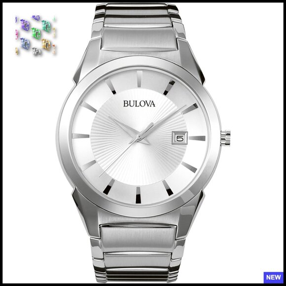 Classic Silver-Tone Stainless Steel Dress Watch Elegant Minimal Retro Style